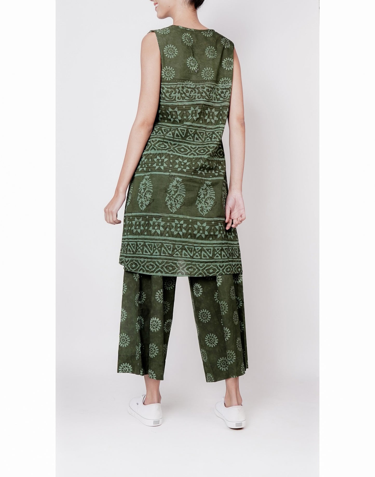 Printed kurta with pants coord set