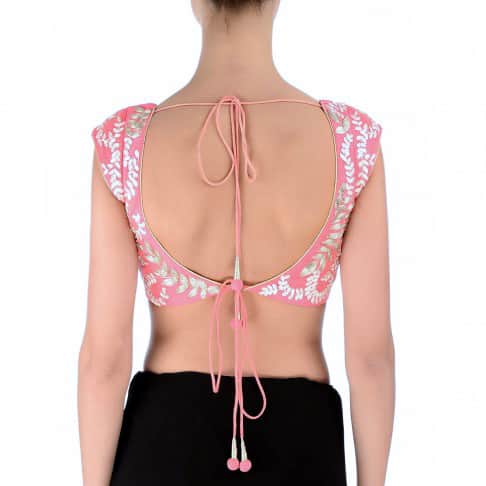 Zari Embroidered Back-less Blouse