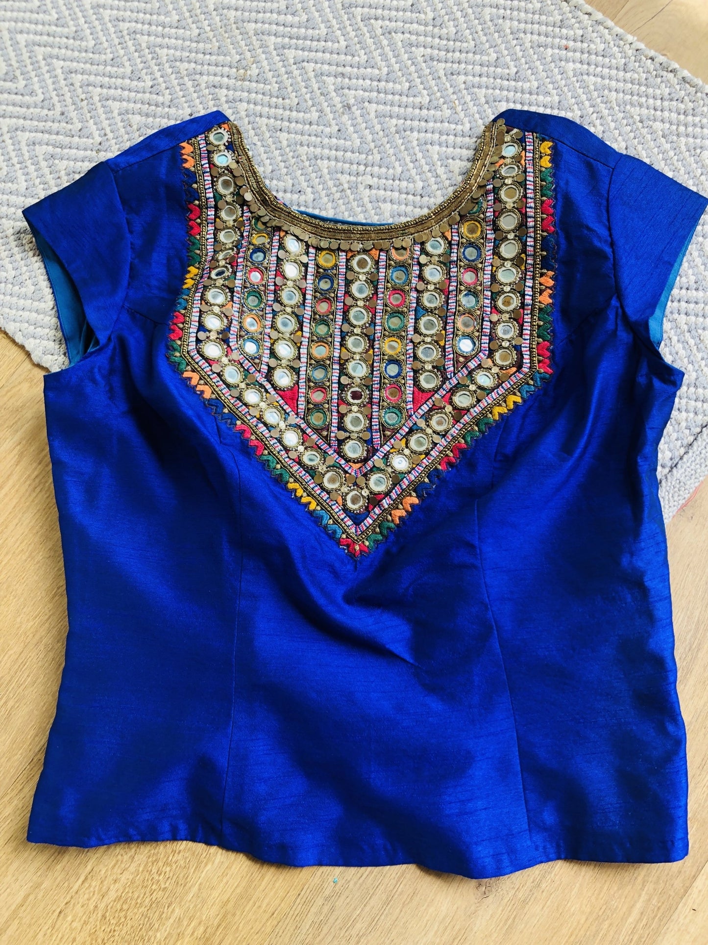 Blue Loose Fitted blouse