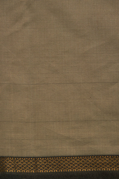 Green Maheshwari Cotton Silk Boota Embroidered Handwoven Saree Set