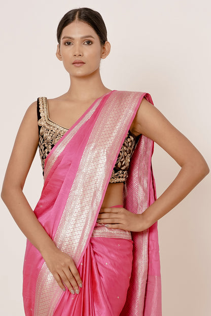 FUSCHIA PINK ROYAL BRIDAL SARI