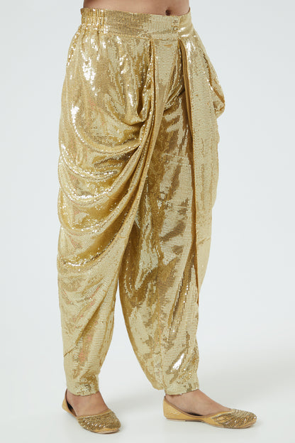 Fuchsia Pink  Embroidered Gotapatti Jacket Kurta Set