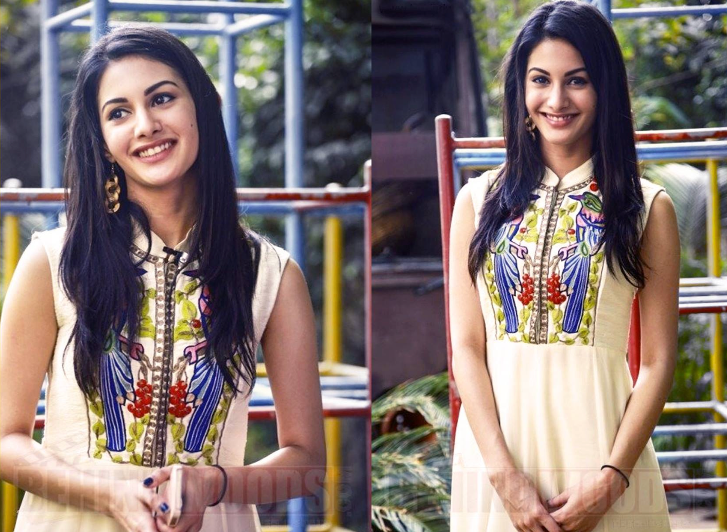 Amyra Dastur in ivory embroidered straight kurta set