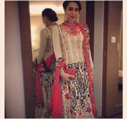 Karishma Kapoor in Ivory Lehenga Set with Jacket
