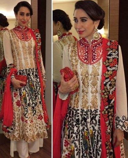 Karishma Kapoor in Ivory Lehenga Set with Jacket