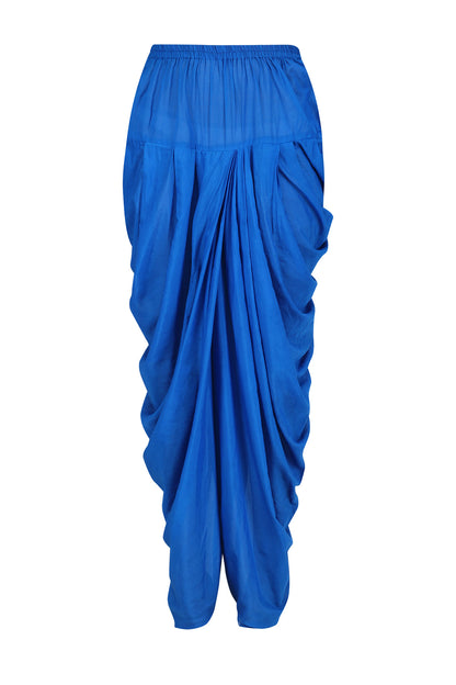 Pista Green Dual Tone Zari Embroidery Achkan kurta with Blue Dhoti Pants