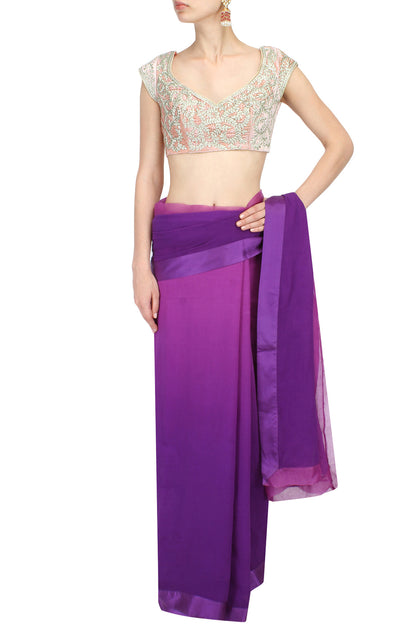 Baby pink velvet blouse