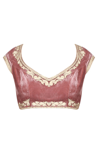 Blush Pink Embroidered Blouse