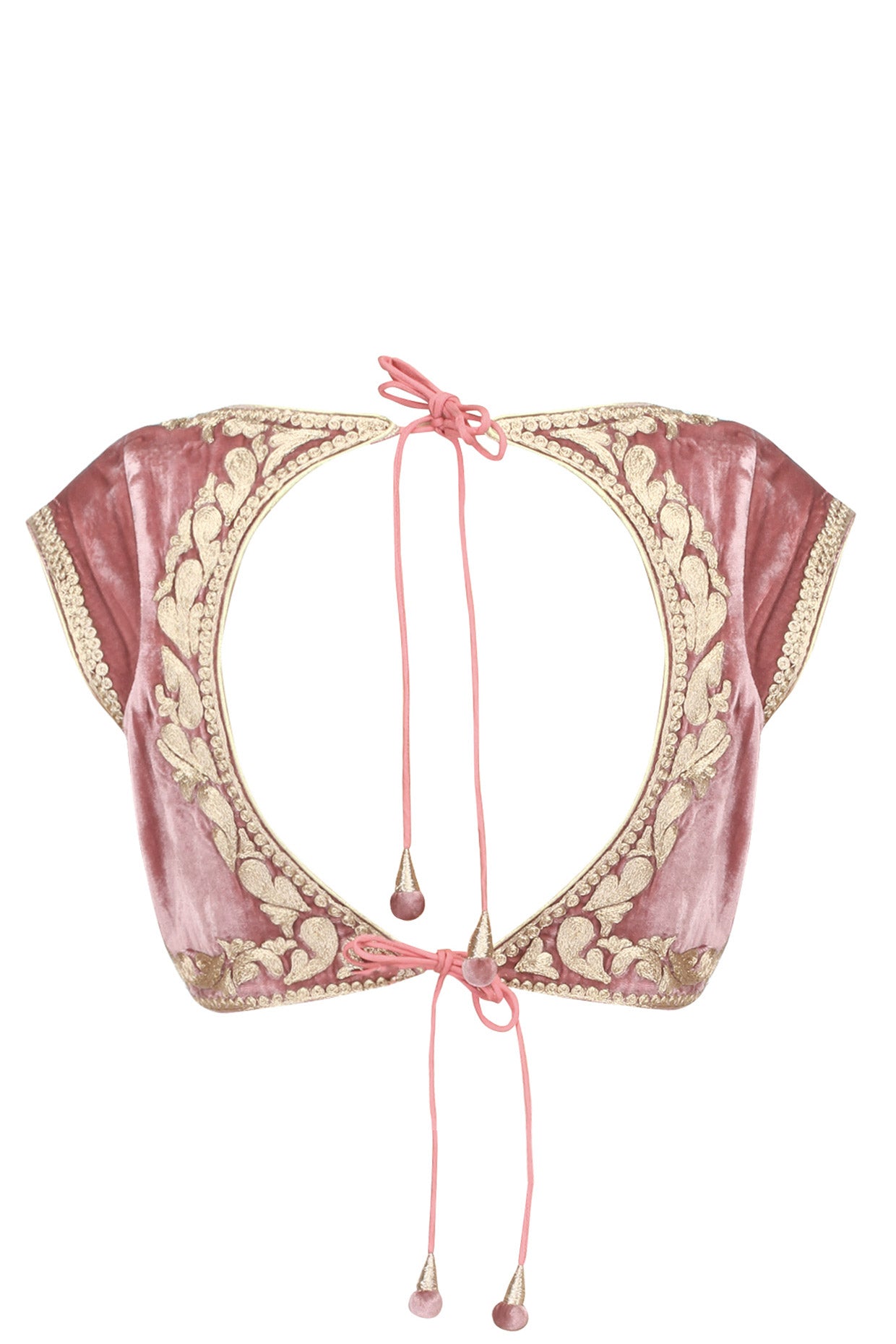 Blush Pink Embroidered Blouse