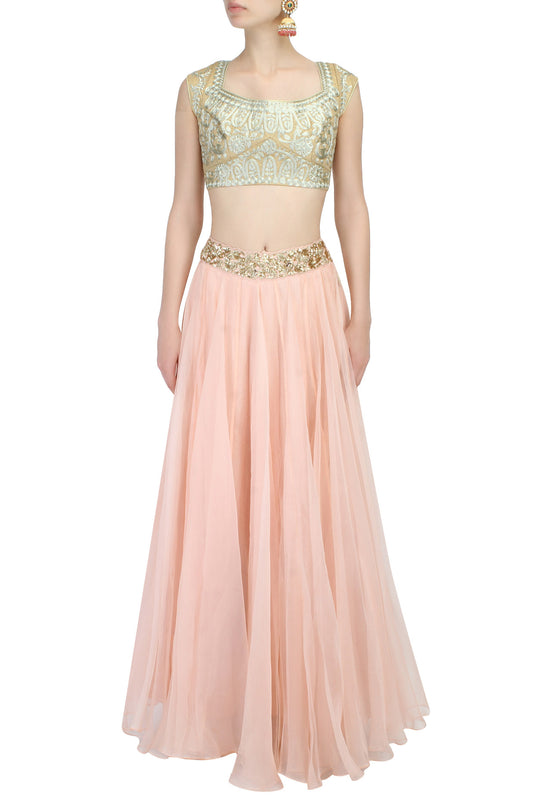 Gold Blouse with Heavy Zari Embroidery