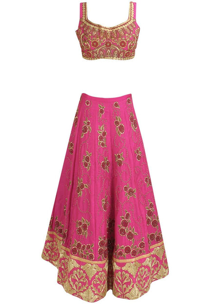 Zari Embroidered Bridal Lehenga Set