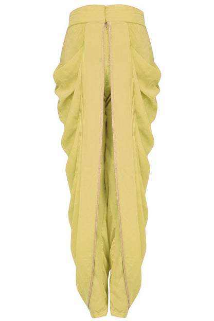 Lime yellow straight kurta set