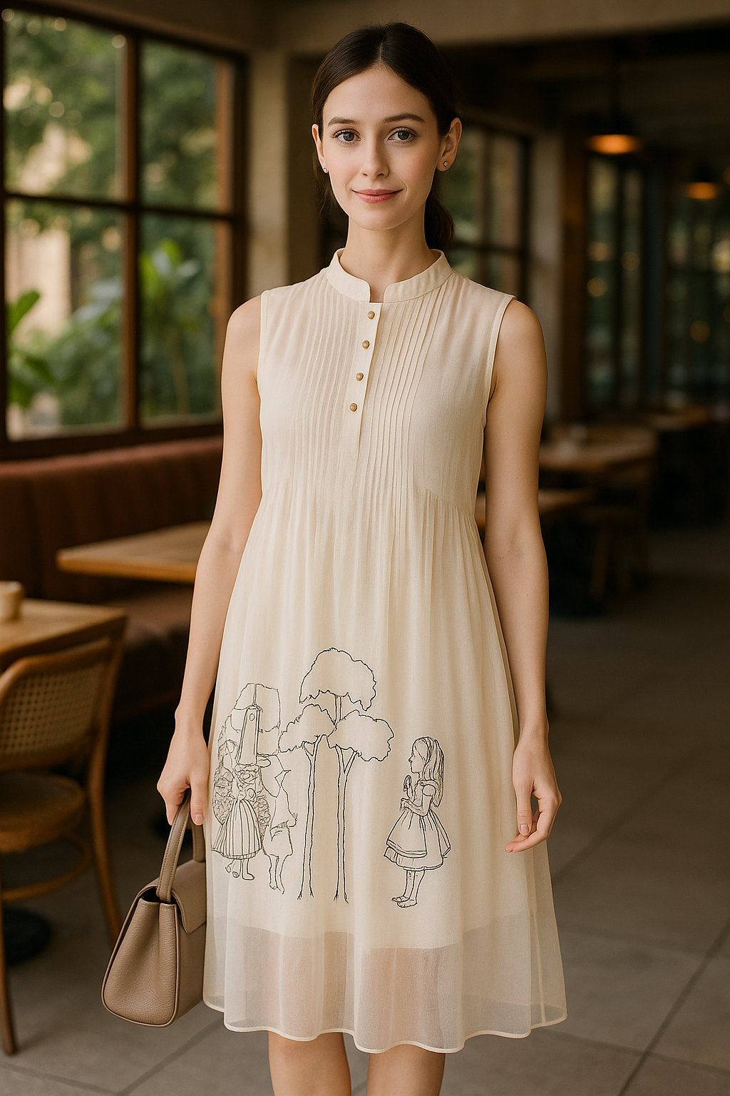 White Peach Shaded top