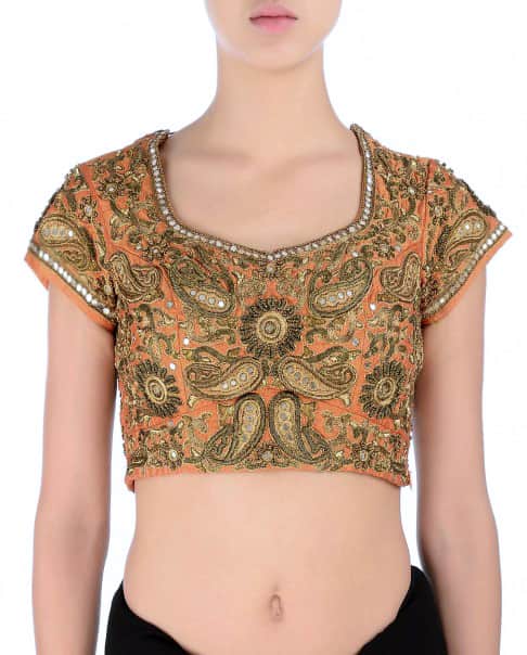 Antique Gold Zardozi Blouse