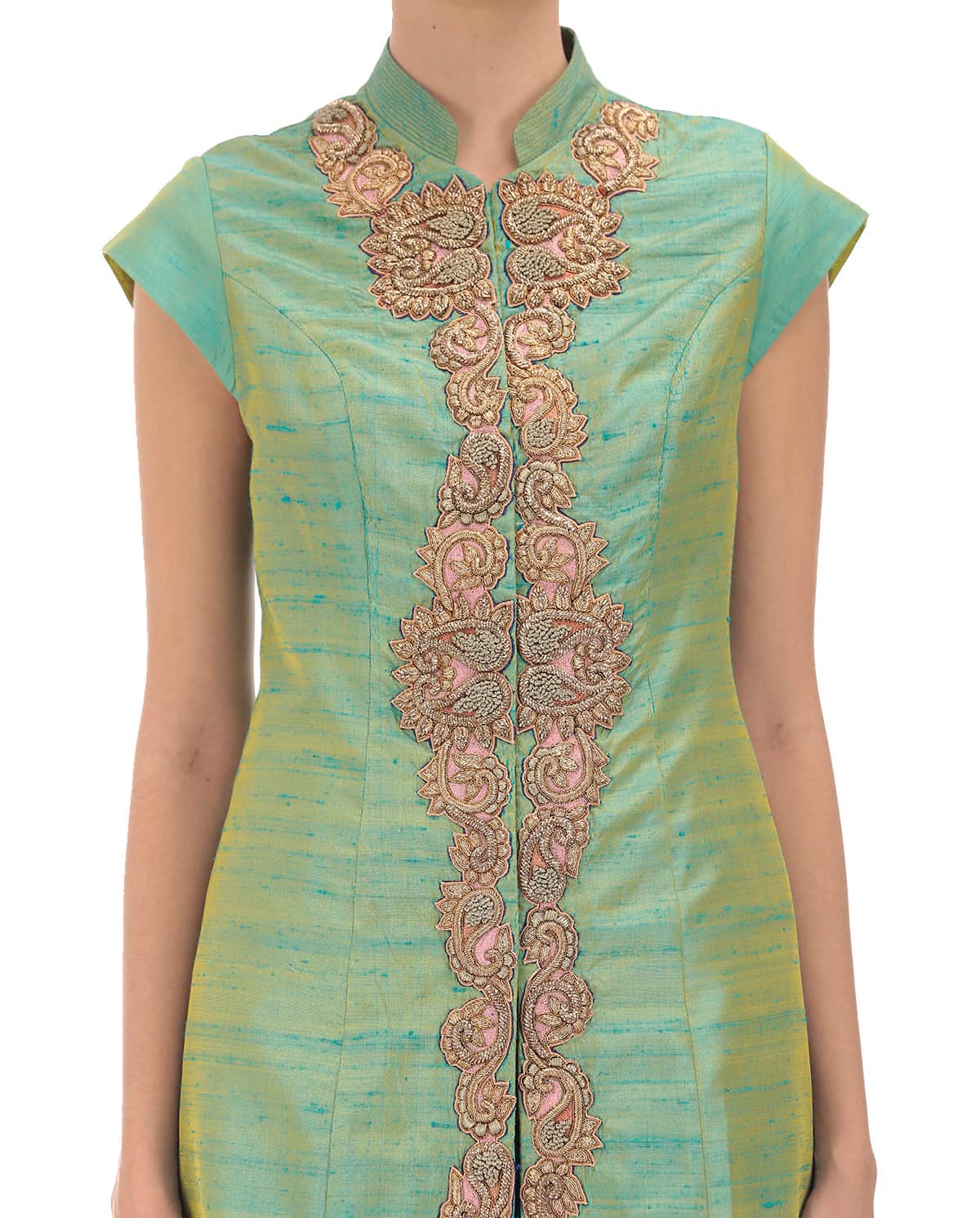 Dual tone kurta with dhoti pants