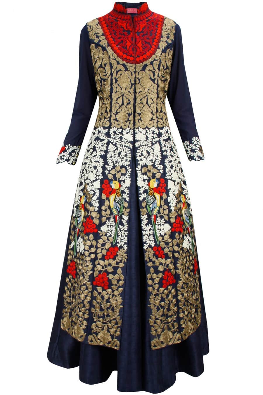 Navy Blue Lehenga Set with Jacket