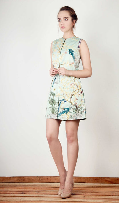 Pistachio Forest Print Dress