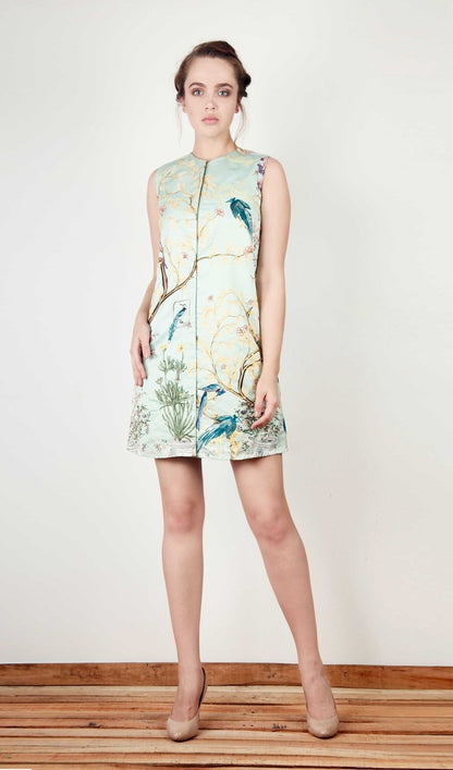 Pistachio Forest Print Dress