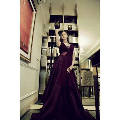 Wine Cocktail Gown