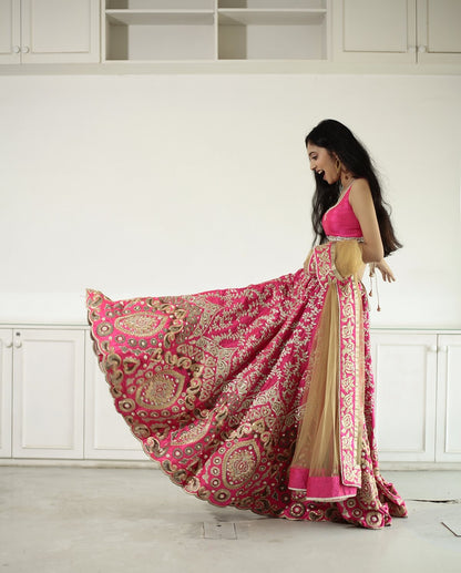 Bright Pink Bridal Lehenga