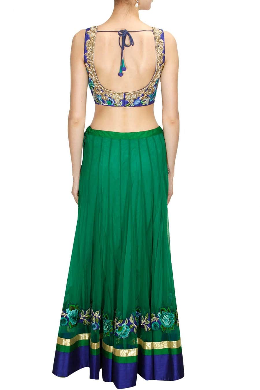 Embroidered Light Sangeet Lehenga Set