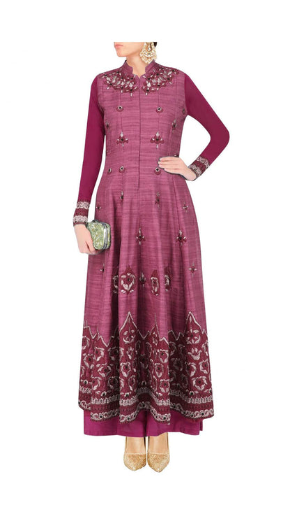 Onion Pink anarkali set