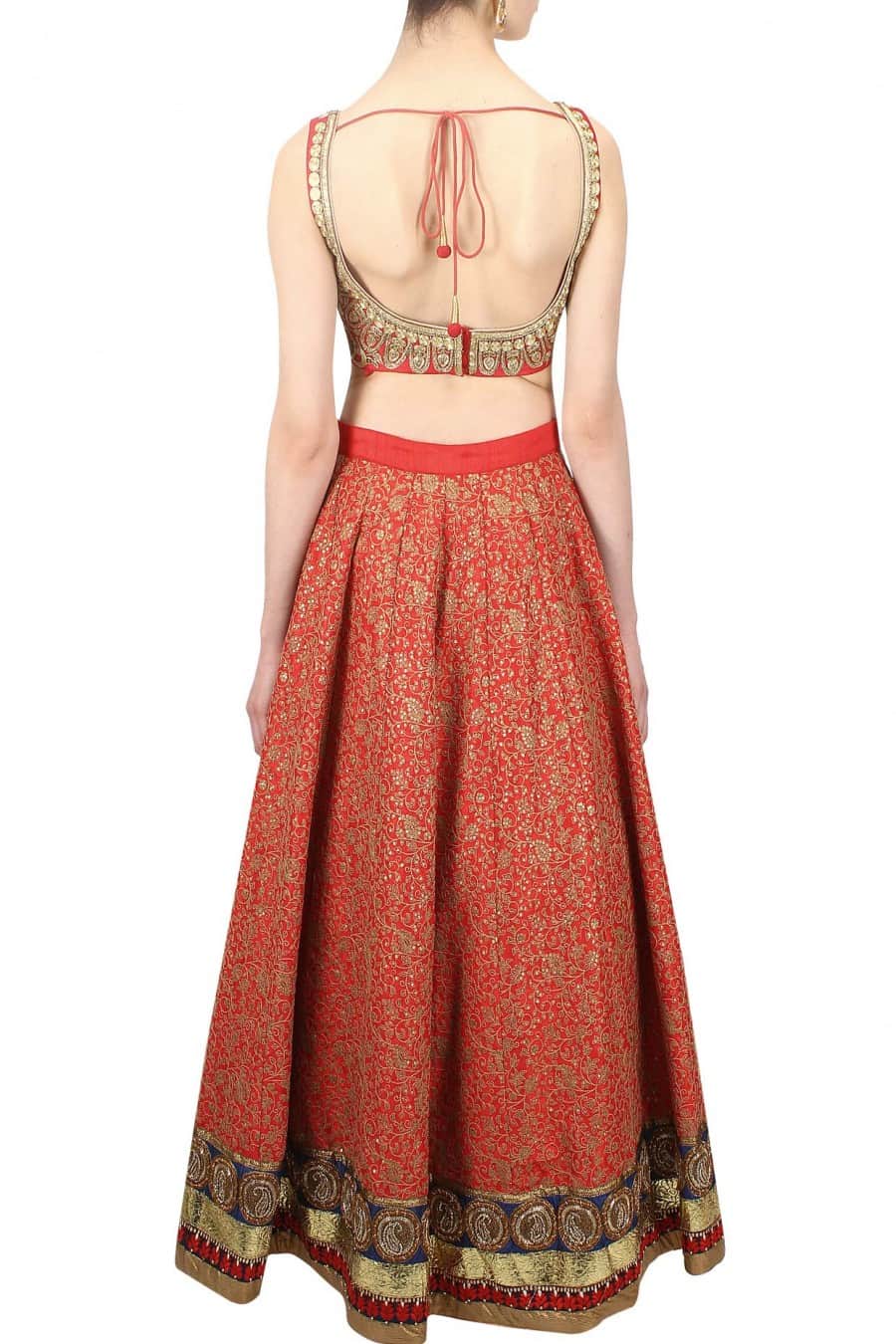 Zardozi Sequin Embroidered Lehenga Set