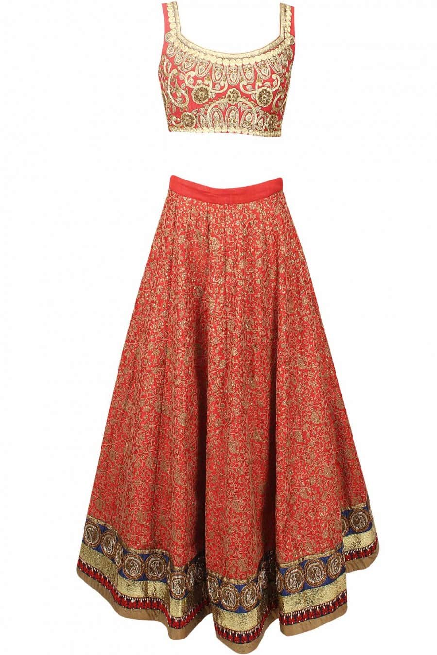 Zardozi Sequin Embroidered Lehenga Set