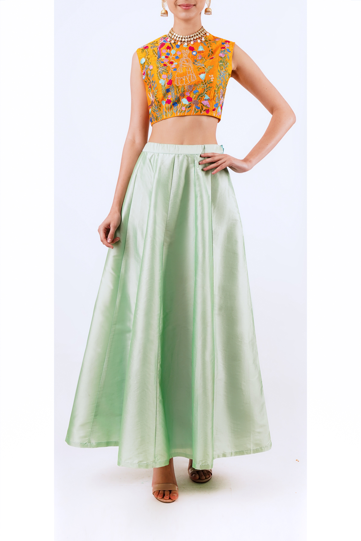 Pista Green Lehenga Skirt Suit Wedding Lehenga Long Blouse  Etsy  Indian  wedding outfits Sharara designs Pakistani dresses